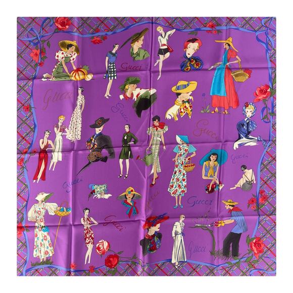 Gucci Vintage Silk Scarf - Picture 1 of 8